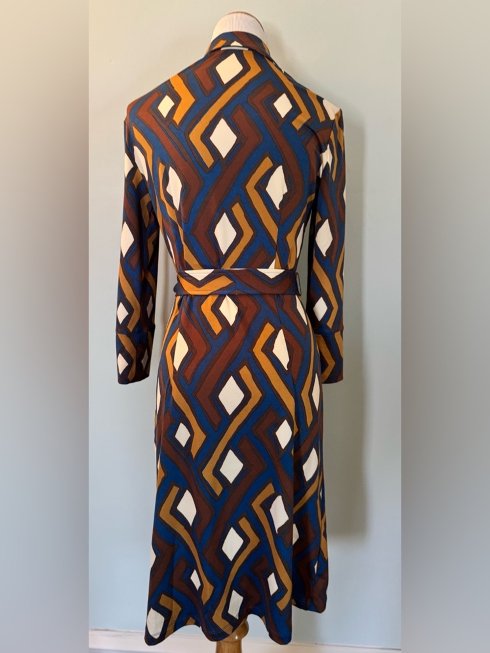[J. McLaughlin] Brynn Geo Print Shirt Dress – Effortless Classic Sz: XS - Picture 6 of 11